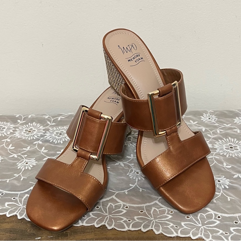 Impo Novah Wedge T Strap Sandal Chic Resortwear Boho